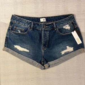 NWT Amuse Society Crossroads Denim Shorts. Size 30